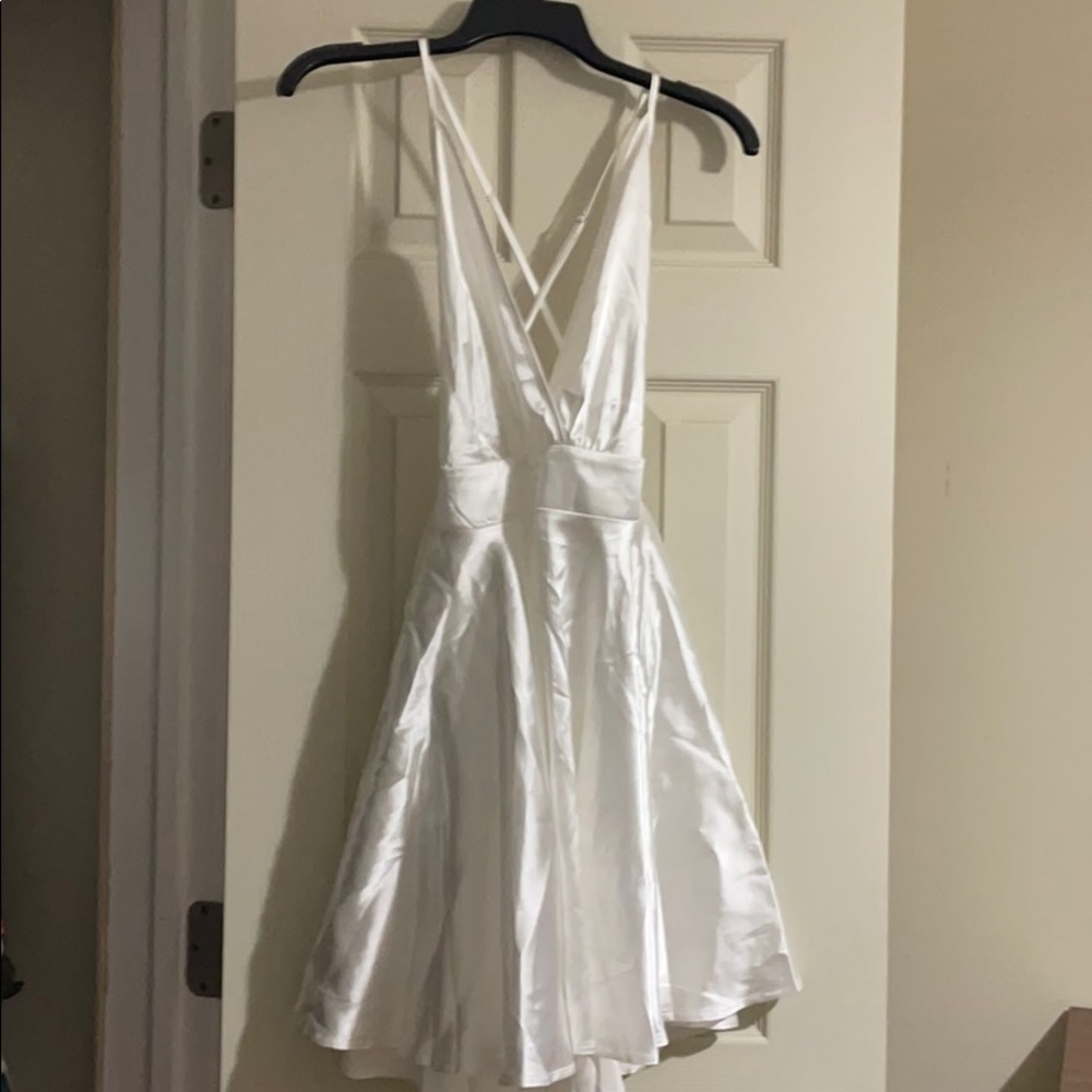 Silk white dress
